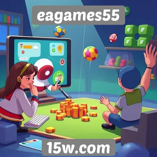 Explorando as funcionalidades interativas do site eagames55